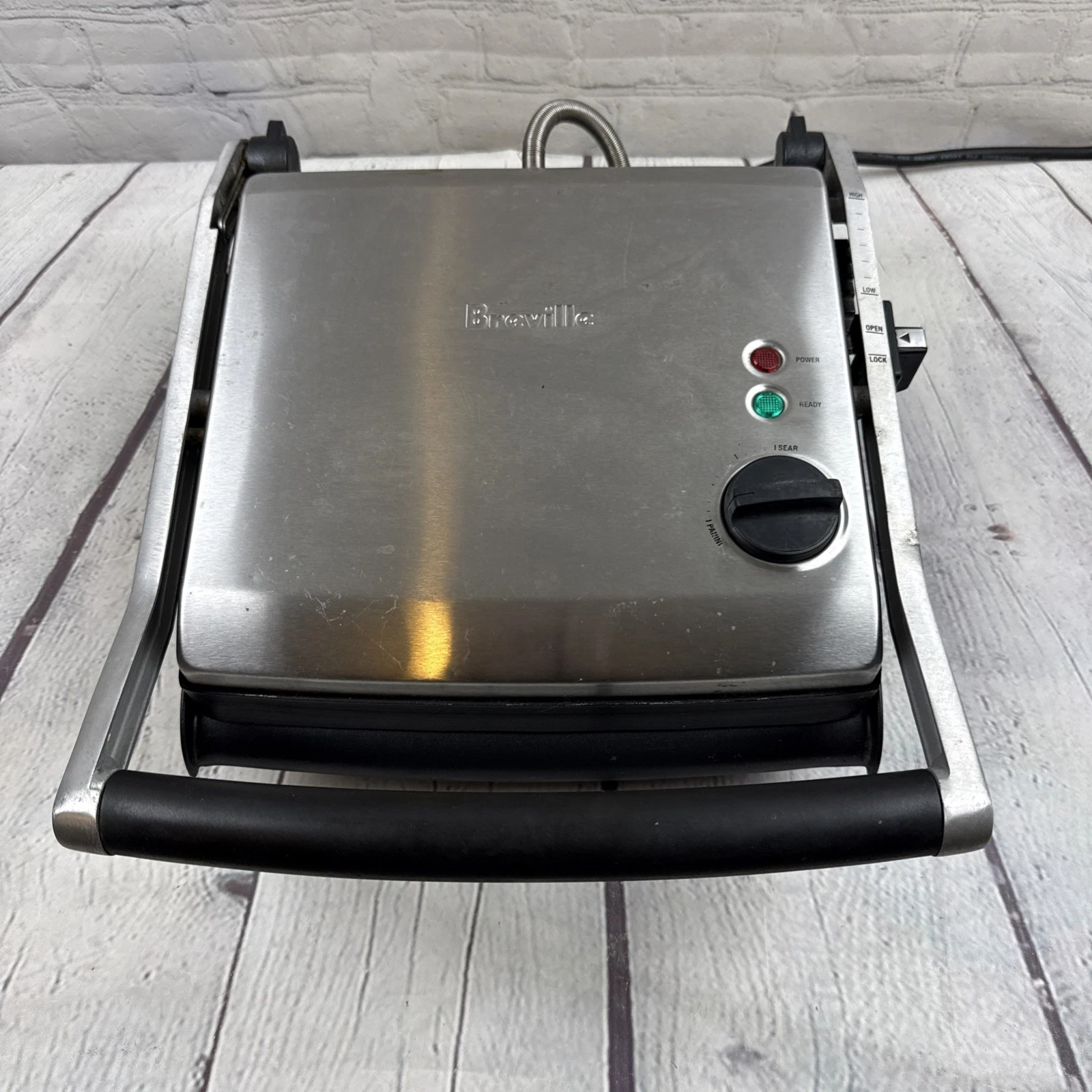 Breville Panini Grill BGR200XL Stainless Steel Non Stick Sandwich Press