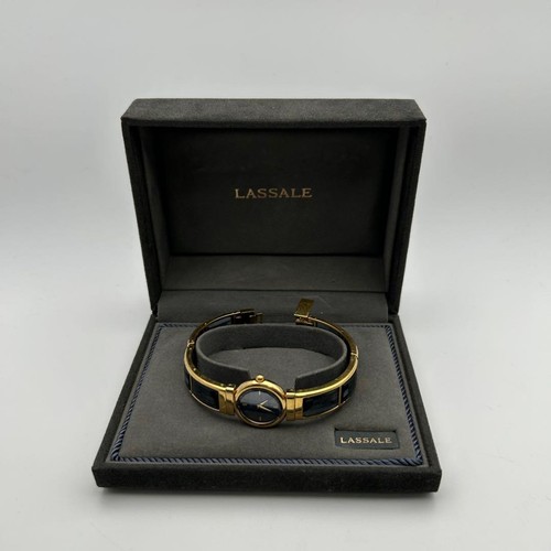 Seiko Lassale 1F20-1B60 Black Gold Quartz Watch Japan… - Gem