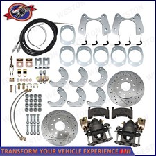Rear Disc Brake Conversion 9 New Large Bearing With Parking Brakes For Ford Rear Disc Brake Conversion 9 New Large Bearing With Parking Brakes For Ford