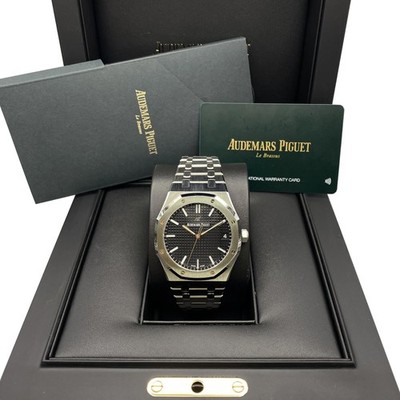 Audemars Piguet Royal Oak 41mm Steel Black Dial Mens Watch 15500ST