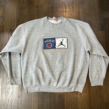 Vintage Nike Jordan Sweatshirt Mens XL Grey USA Just Do It Jumpman 90s
