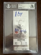 Amari Cooper Hand Signed Ticket INSCRIBED NFL...