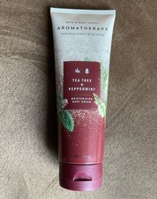 BATH BODY WORKS AROMATHERAPY Moisturizing Body Cream Tea Tree Peppermint 8oz