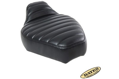 Corbin Gentry Tuck and Roll Solo Seat Set Black for Harley