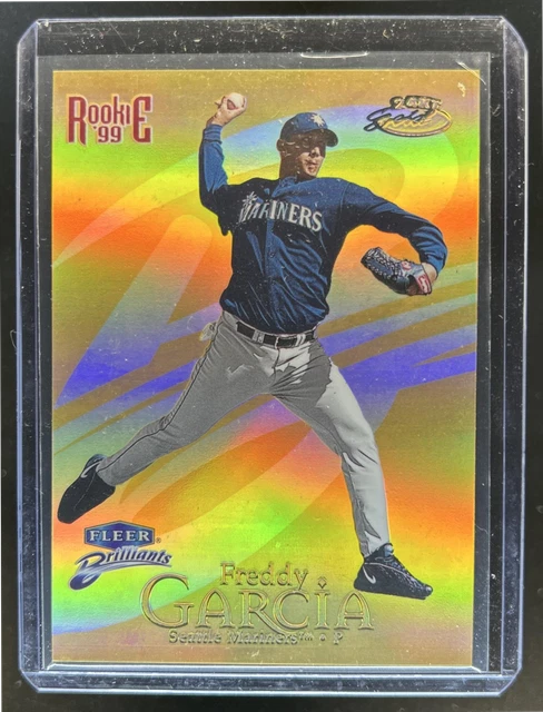 1999 Fleer Brilliants Freddy Garcia 24 Karat Gold Rookie RC #/24 Mariners