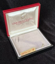 Vintage Universal Geneve Watch Box /  Circa 1960's