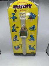 Unitron 90s  WRIST GAME WATCH PUPPY VIRTUAL PET DOG ELECTRONIC Vintage