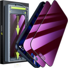 for Iphone 17 Pro Max Privacy Screen Protector - Purple Gradient anti Blue Light