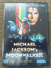 Michael Jackson's Moonwalker Mega Drive Genesis Japan Sega 1990 w/ Manual B3116