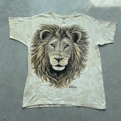 Vintage 1994 Liquid Blue Lion Double Sided Graphic T-Shirt Men s XL USA