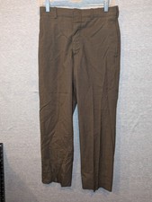 Military Dress Pants 30S 28 Green Army Wool Blend Tropical Trousers 2241