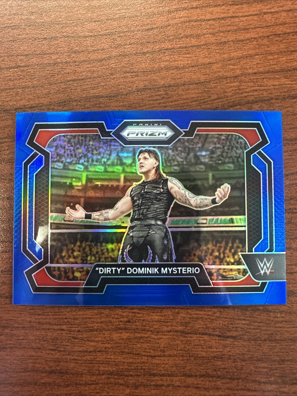 2024 Panini Prizm WWE Blue Prizm #4 “Dirty" Dominik Mysterio 112/199