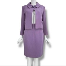 Christian Dior 1996 John Galliano Lavender Skirt Suit Set Up Archive FR40