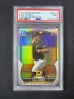 PAUL SKENES 2023 BOWMAN DRAFT CHROME 1ST REFRACTOR #BDC14 ROOKIE RC PSA 9