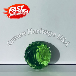BID NOW Rolex Triplock Green Glass Paperweight Salviati Collector Display