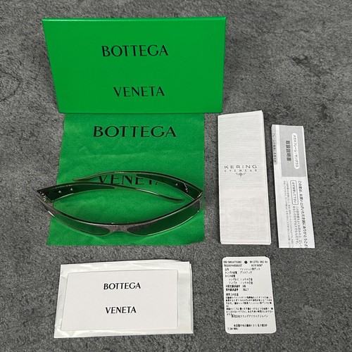 BOTTEGA VENETA Wraparound Metal Sunglasses Bottega Veneta Glasses Glasses - Picture 23 of 24