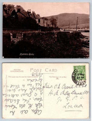 Hunters Quay - Publ. Lokal von D Wallace, verschickt 1917