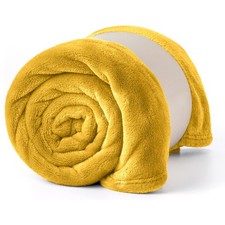 Large Fleece Blanket Sofa Bed Mink Throw Faux Fur Blankets Single Double King