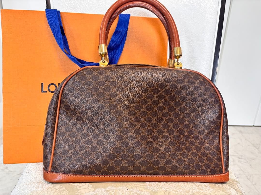 Authentic Celine Macadam Pattern Mini Boston Bag - image 2