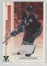 2003-04 ITG Action Game-Used Jerseys Ruby Vault Emerald 1/1 Sandis Ozolinsh p7i