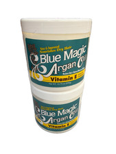  2 Blue Magic Argan Oil Leave In Conditioner Moisture Vitamin E 13.75oz