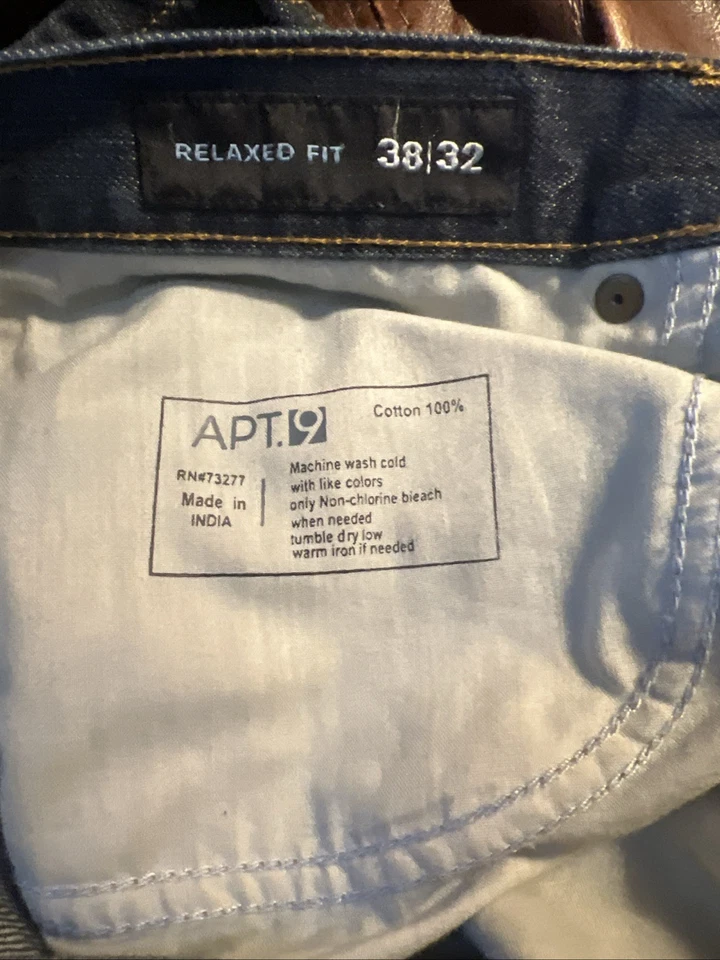 Jeans para hombre Apt 9 38/32 corte relajado Foto 4 de 4