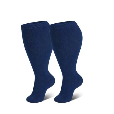 Plus Size Compression Socks 20-30 mmhg for Men and Women Wide Calf 2XL-4X-Large