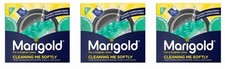 Twin Pack Marigold Cleaning Me Softly Non Scratch Tough Scourer Sponge Scour