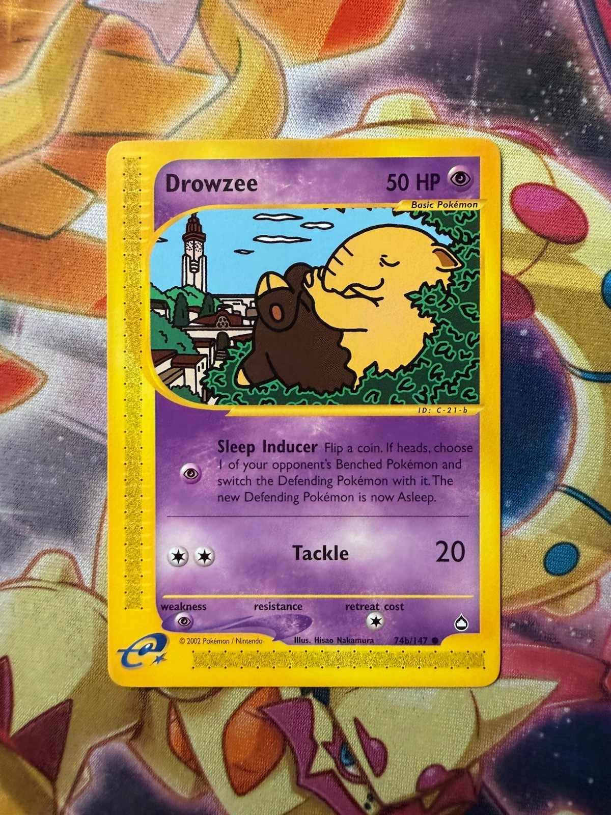 Drowzee 74b/147 Aquapolis Regular Pokemon TCG - Near Mint (NM)