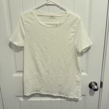 T.la Anthropologie Women's White Shirt Made In USA Size XS