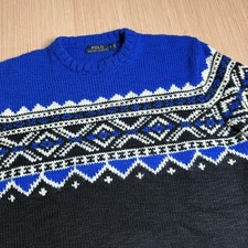 Polo Ralph Lauren 100 Wool Fair isle Nordic Ski Sweater - Men  s Large