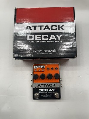 Electro Harmonix Attack Decay Tape Reverse Simulator Guitar Effect Pedal + Box