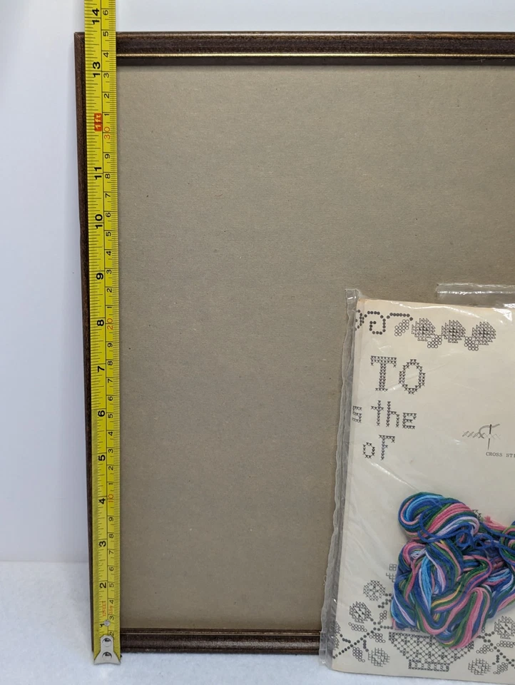 Vintage Bucilla Creative Needlecraft Cross Stitch Sampler TODAY #8402 Floral - Image 4 of 4