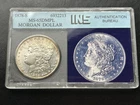 1878-S $1 Morgan Silver Dollar MS DMPL PROOF LIKE INS Authentication Bureau Coin