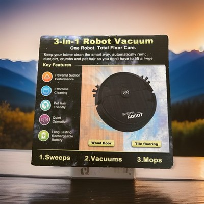 Sweepin 3-in-1 Robot Vacuum Sweeper Mop Rechargeable Pet Hair Friendly
