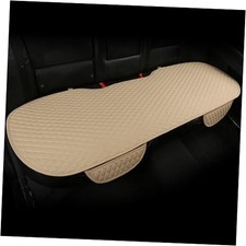 Pu Leather Car Seat Bottom Covers Protectors Universal Fit - Rear Only E-Beige