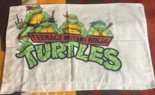 Vintage Teenage Mutant Ninja Turtles Pillowcase 1990 Mirage Studios - One