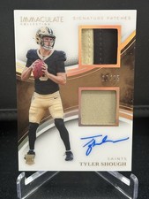 2025 Immaculate Tyler Shough Dual Rookie Patch Autographs Gold /25 RPA RC Auto