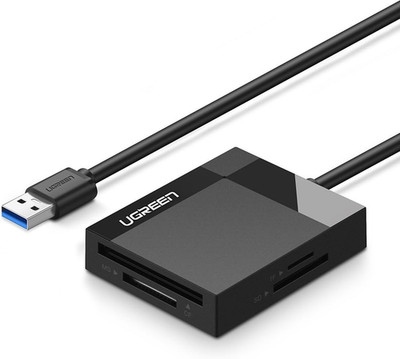 SD Card Reader USB 3.0 Card Hub Adapter 5Gbps Read 4 Cards Simultaneously CF, CF