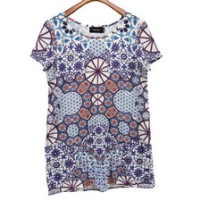 Minkpink Geometric T Shirt Dress Multicolor Whisper of the Heart Mini Size M