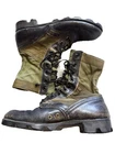 Vintage US Vietnam 60s Bats Jungle Boots Size 8 R Black Green Military Spike
