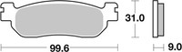 Brembo 07YA3707 BremsbeläGe Hinten/Vorne, Anwendung: StraßE, Material: Keramik /