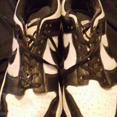 Dunk Panda Men’s Black/White Colourblock Low Top Lace-Up Trainers UK 12 (US 13) - Image 1 of 4