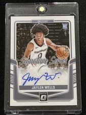 24-25 Panini Optic Jaylen Wells RC Signature Series Auto RC #SS-WEL Color Match