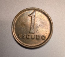 Moneta Potugal 1 Escudo 1968
