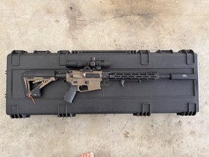 KRYTAC TRIDENT MK2 SPR With Mock Suppressor 11.1v  Lipo Airsoft Gun & Extras