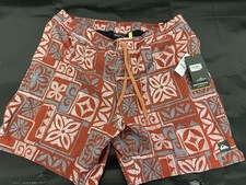 QUIKSILVER WATERMAN Tribal Bands Hook Men L Large Board Shorts Swim Swimsuit NEW