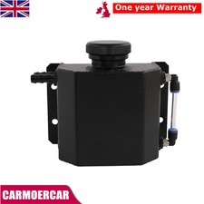 Universal Aluminum 1L Coolant Radiator Overflow Recovery Water Tank Bottle Black