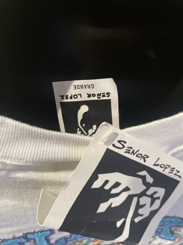 VTG NWT Senor Lopez T Shirt Sz Grande Killer Tacos Mama Cantina SS D218 - Picture 2 of 11