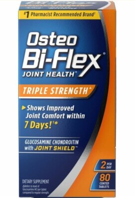 Osteo Bi-Flex dreifach starker Gelenkschutz Gesundheitsergänzung Vitamintablette 80